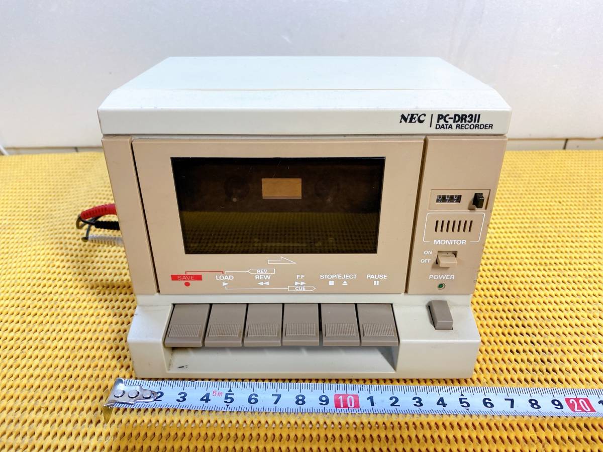 買い誠実 貴重 レトロ 昭和レトロ NEC PC-DR311 データレコーダー 長期