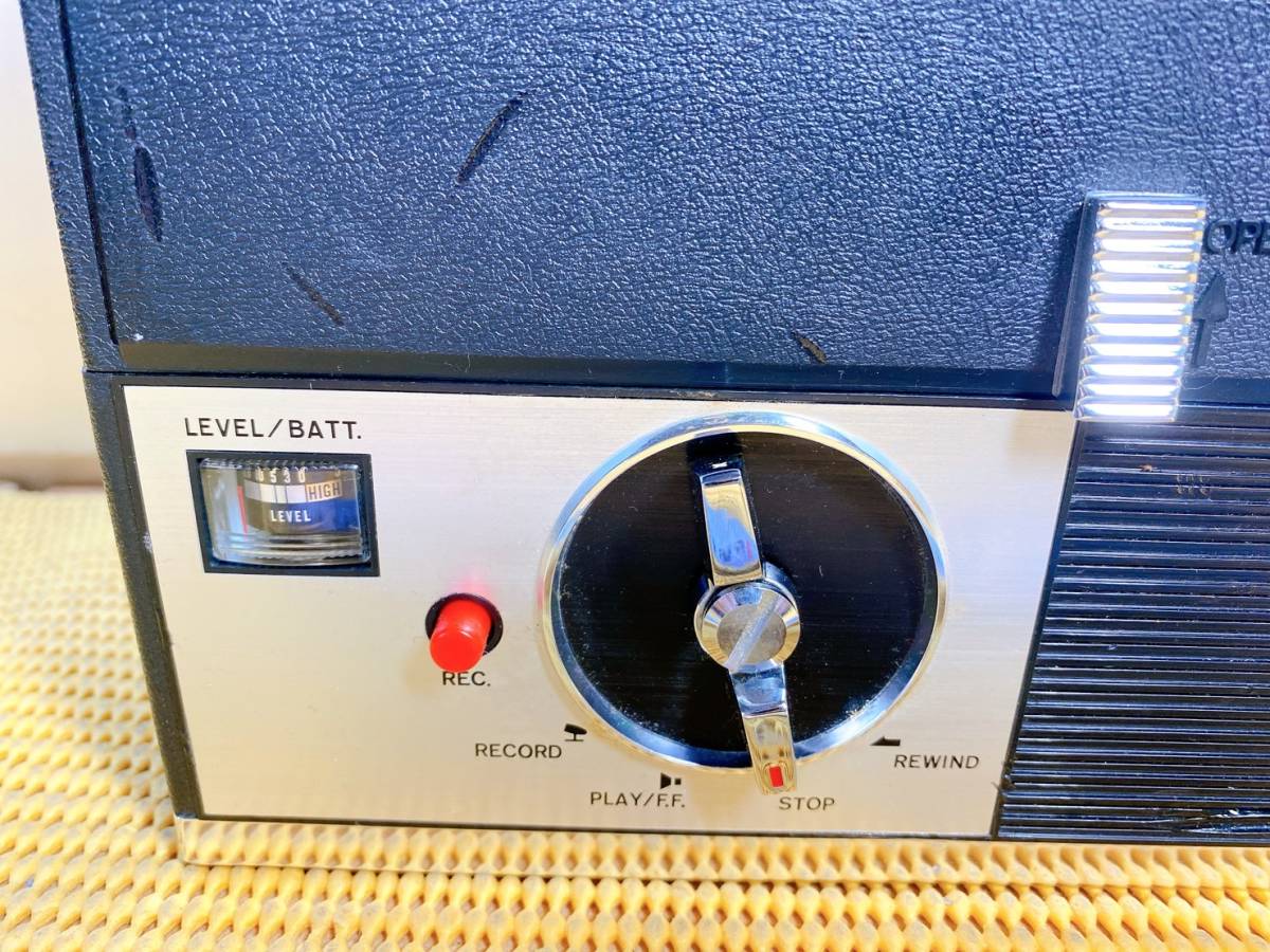 貴重　レトロ　昭和レトロ　NATIONAL　ナショナル　RQ-102　オープンリールデッキ　テープレコーダー　当時物　長期保管品　現状品_画像5