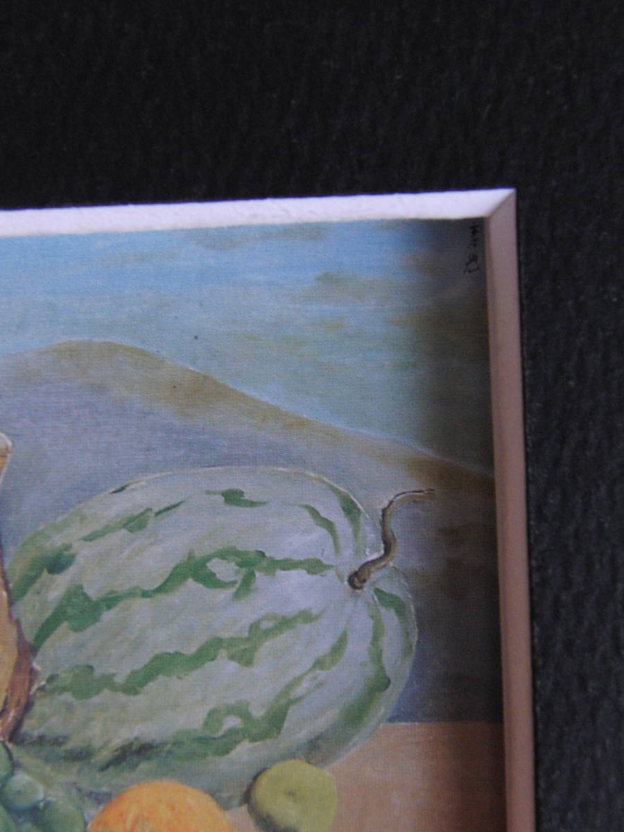 80%OFF!】 油彩画 洋画 油絵額縁付きで納品対応可 WF6 ザクロ 安田 ...