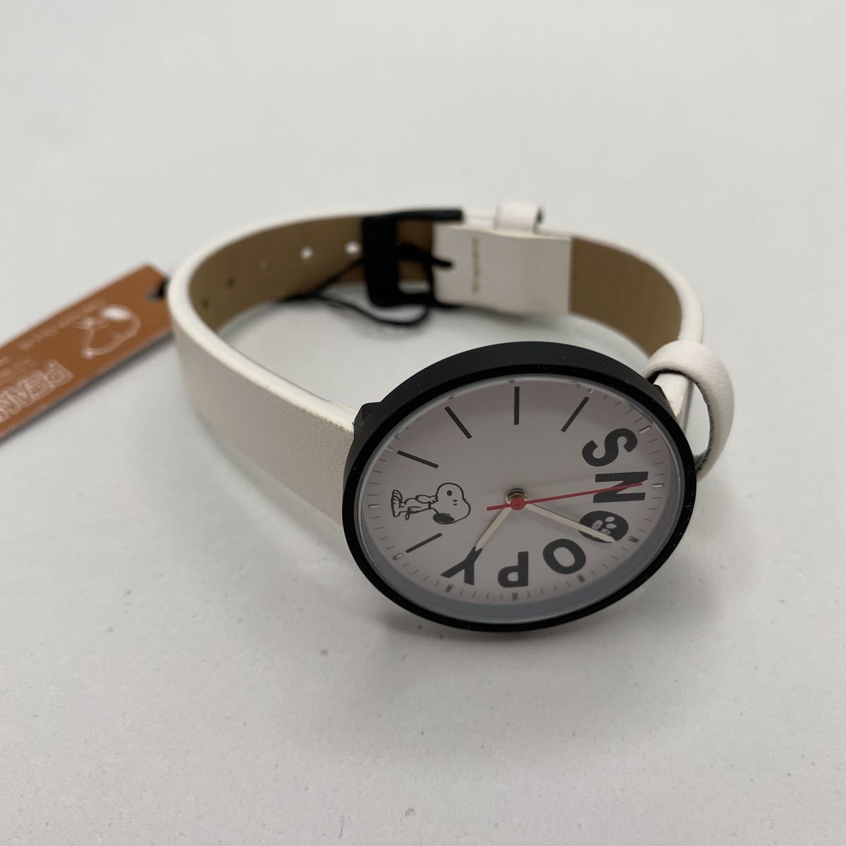 [ Snoopy ] simple wristwatch white new goods unused goods 
