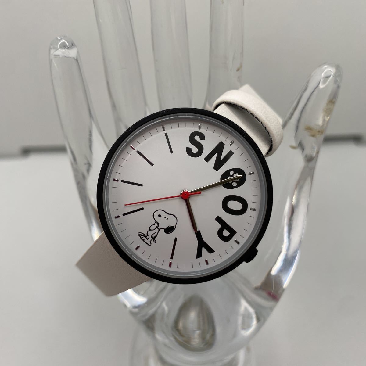 [ Snoopy ] simple wristwatch white new goods unused goods 