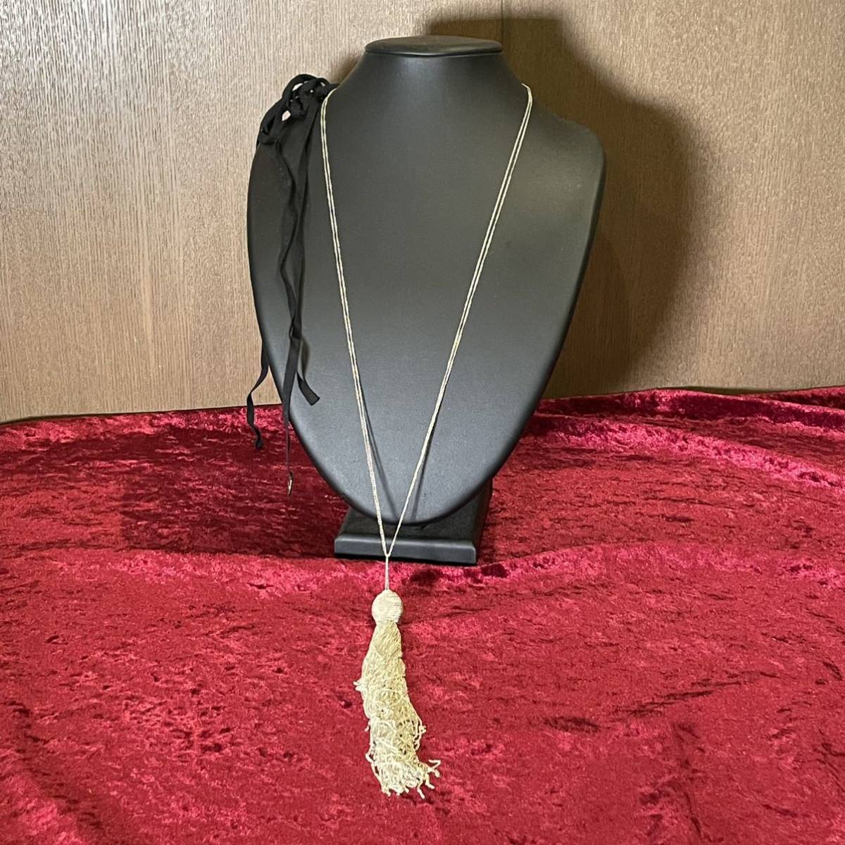 希少 ANN DEMEULEMESTER アンドゥムルメステール フリンジ 4連チェーン