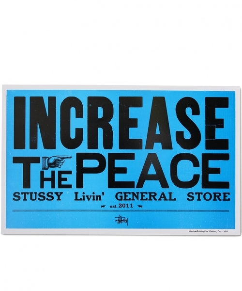 驚きの安さ Livin' STUSSY GENERAL Poster ポスター Letterpress STORE