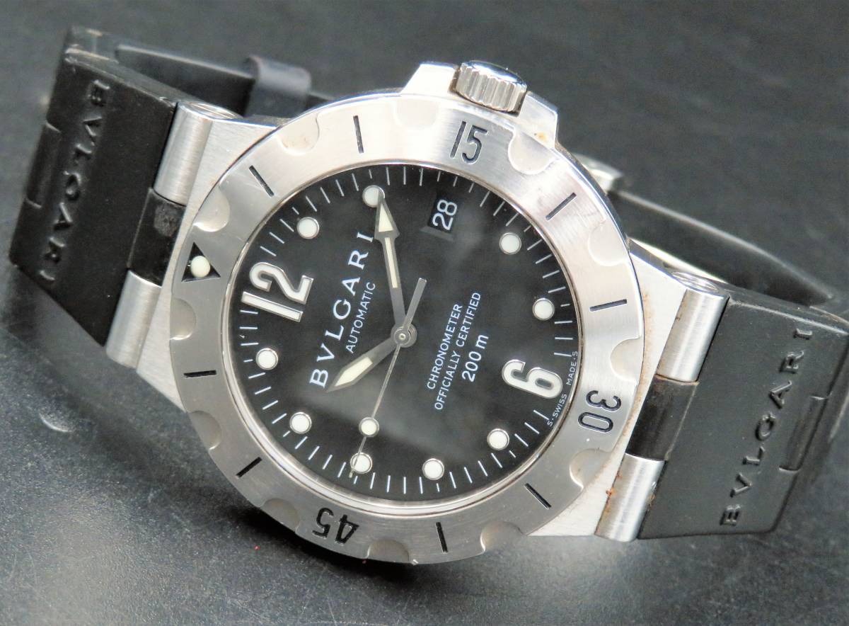 1円~! 稼動品 ブレスジャンク☆正規品 BVLGARI ブルガリ SD38S