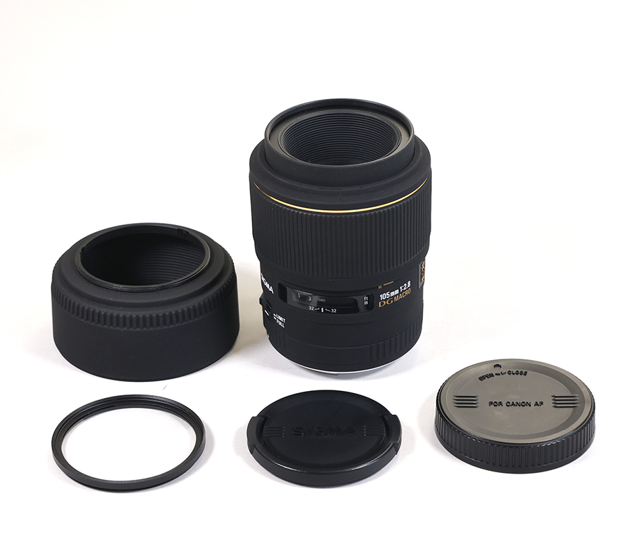 ☆美品 シグマ SIGMA 105mm F2.8 EX DG MACRO キャノン EFマウント