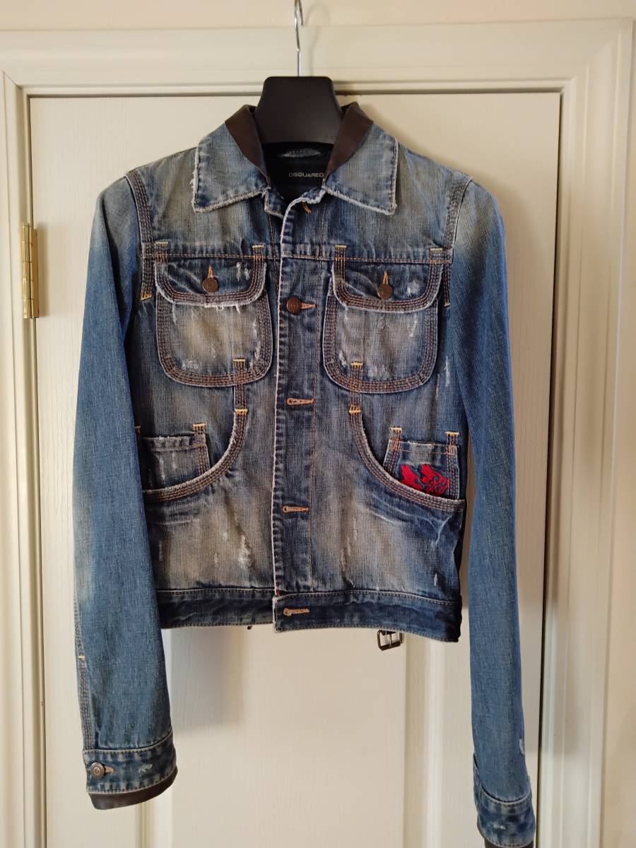 名作レア ディースクエアード DSQUARED2 デニムジャケット size44 www