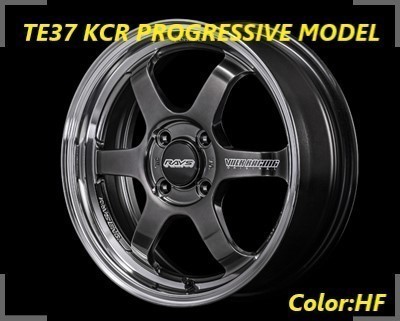 【購入前に納期要確認】TE37 KCR PROGRESSIVE MODEL SIZE:6J-16 +42(F2) PCD:100-4H Color:HF ホイール4本セット