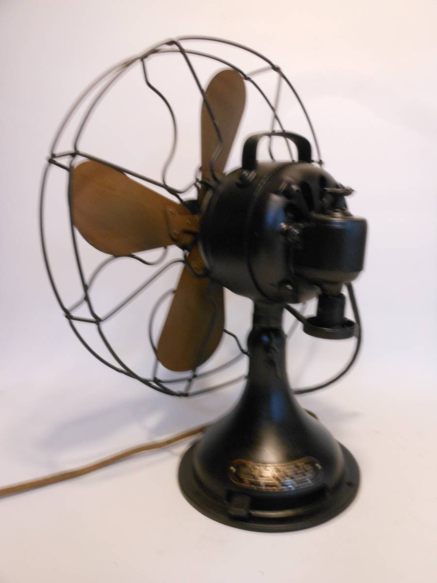  rare warehouse . Taisho end war front old Shibaura electric fan brass 4 sheets wings that time thing operation goods translation have 