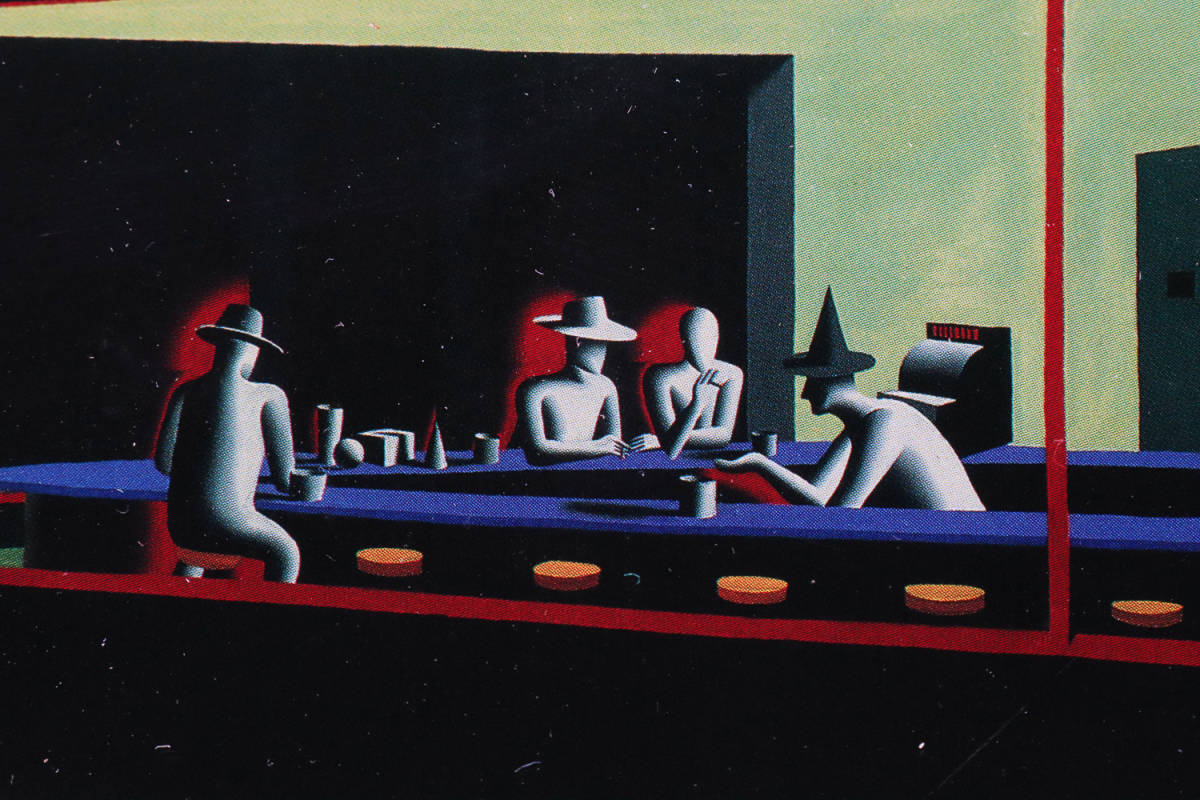 宙】マーク・コスタビ Mark Kostabi 工芸画 3号 現代アート 5D21.2B