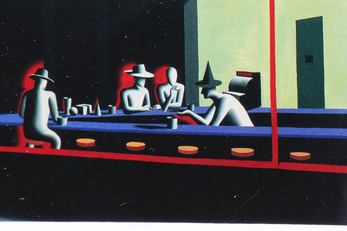 マーク・コスタビ Mark Kostabi 油彩 12号-