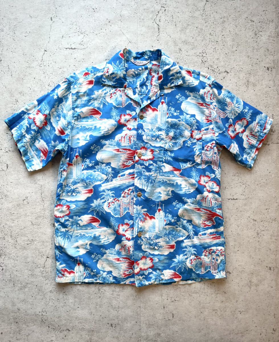 50s HAWAII製 KILOHANA - LURLINE MATSON TROPICAL ハワイ製 50s HAWAII製 KILOHANA - LURLINE MATSON TROPICAL ハワイ製