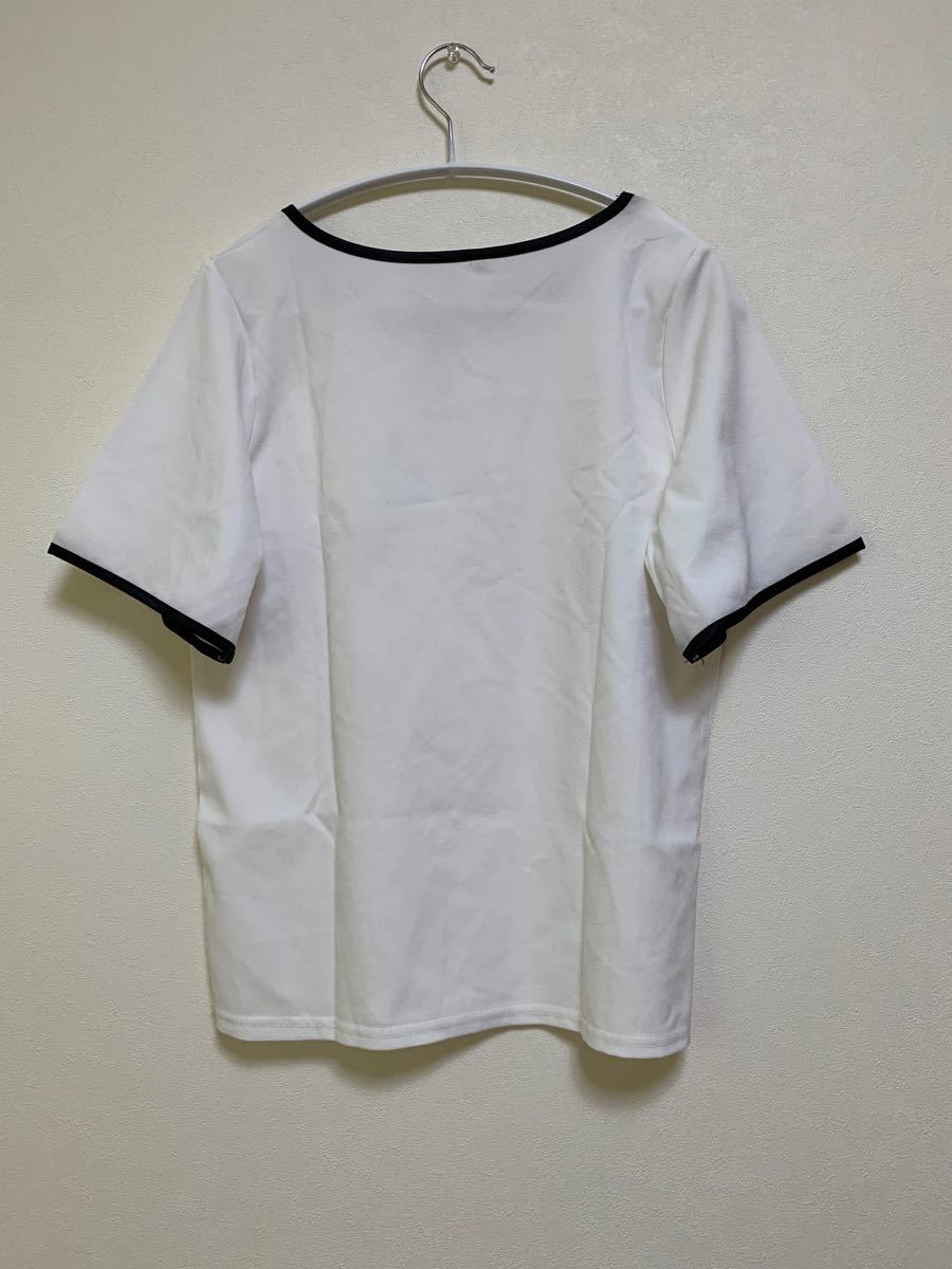 Karei カレイ　デザインカットソー　シンプル トップス 半袖Tシャツ