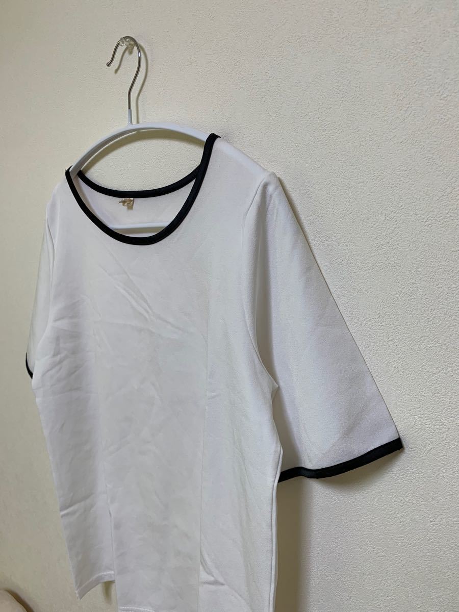 Karei カレイ　デザインカットソー　シンプル トップス 半袖Tシャツ