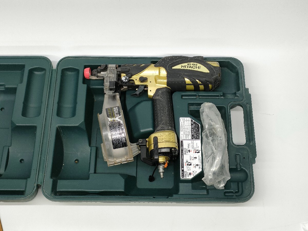 品】日立工機 HITACHI 41mm高圧ねじ打機 WF4H2 ゴールド 動作確認済