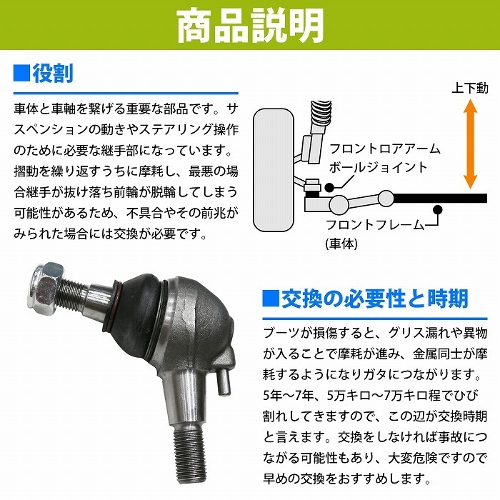 【左右セット】ボールジョイント W208 CLKクラス CLK200 CLK200 CLK320 CLK55AMG 2113300335 2103330427 2023330027 2103300035 2203300635_画像3