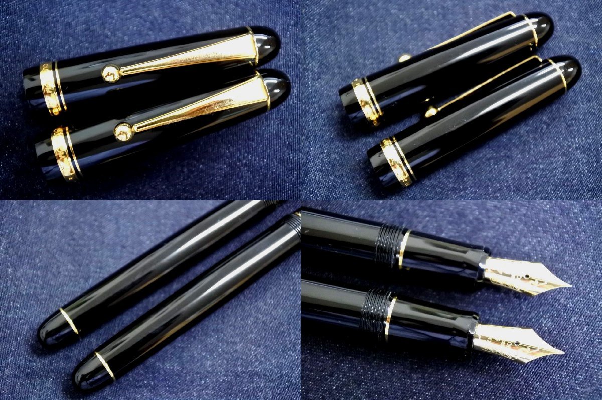 万年筆】未使用 パイロット PILOT CUSTOM 74 黒 ゴールド 14K-585 5 (M