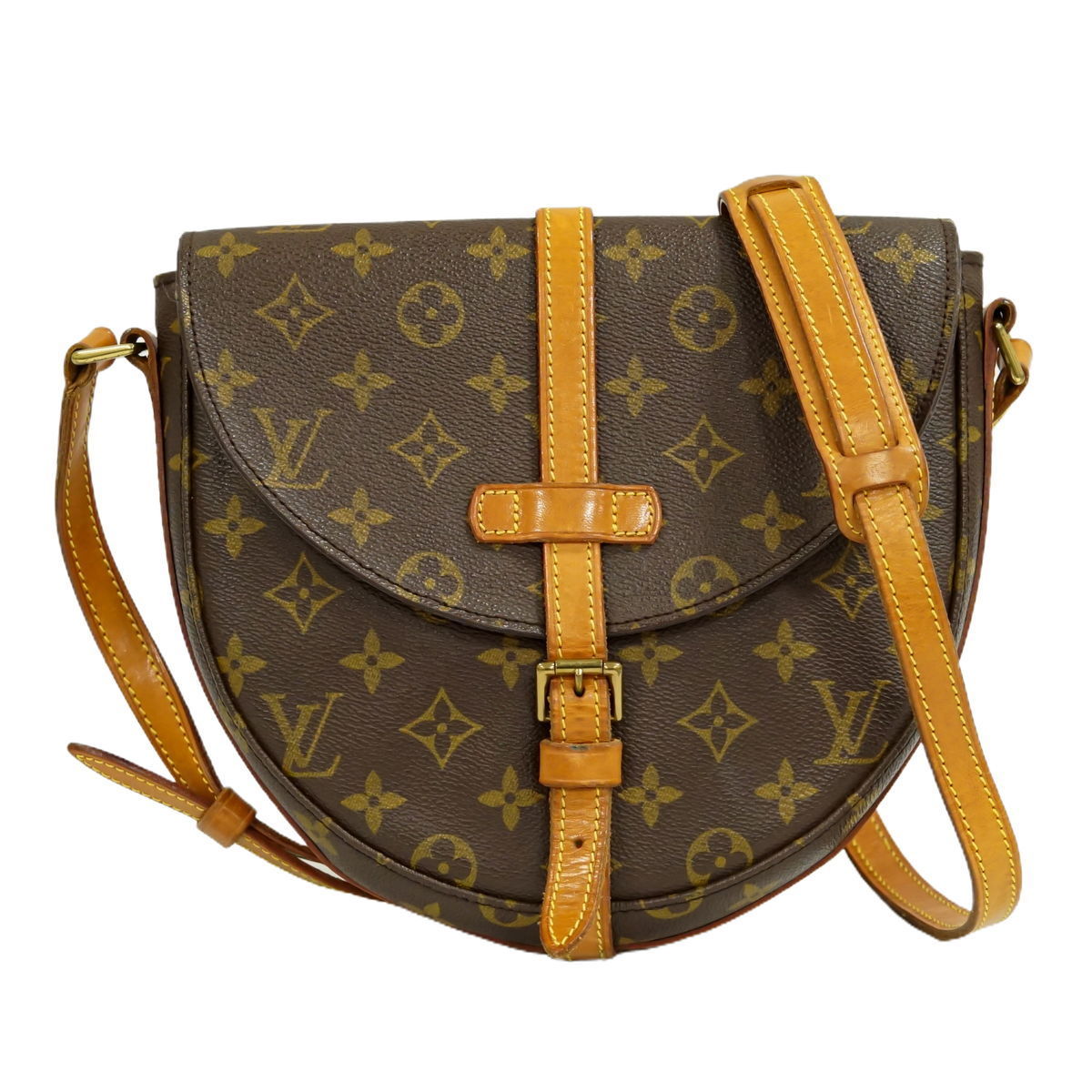 本物 ルイヴィトン LOUIS VUITTON LV シャンティ MM モノグラム