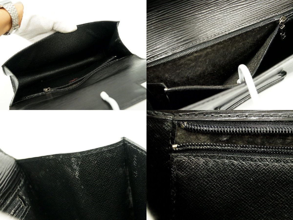 本物 ルイヴィトン LOUIS VUITTON LV シャイヨー エピ レザー クラッチ