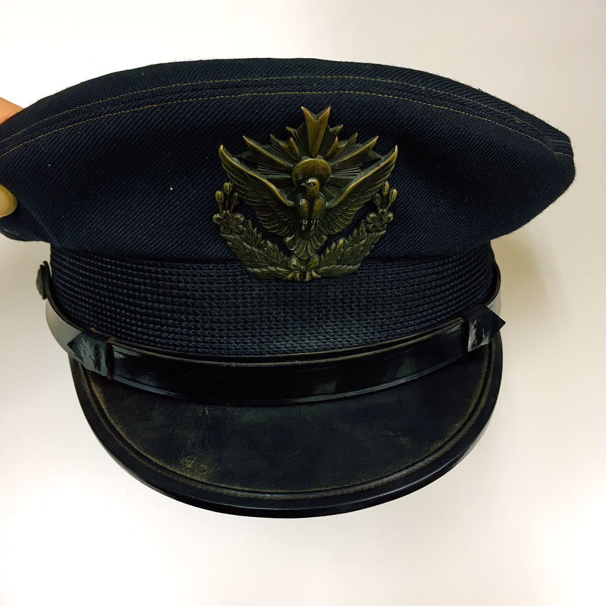 警察予備隊 制帽 8405-001-095 裏天井 正帽 昭和42年8月 約 警察予備隊 制帽 8405-001-095 裏天井 正帽 昭和42年8月 約