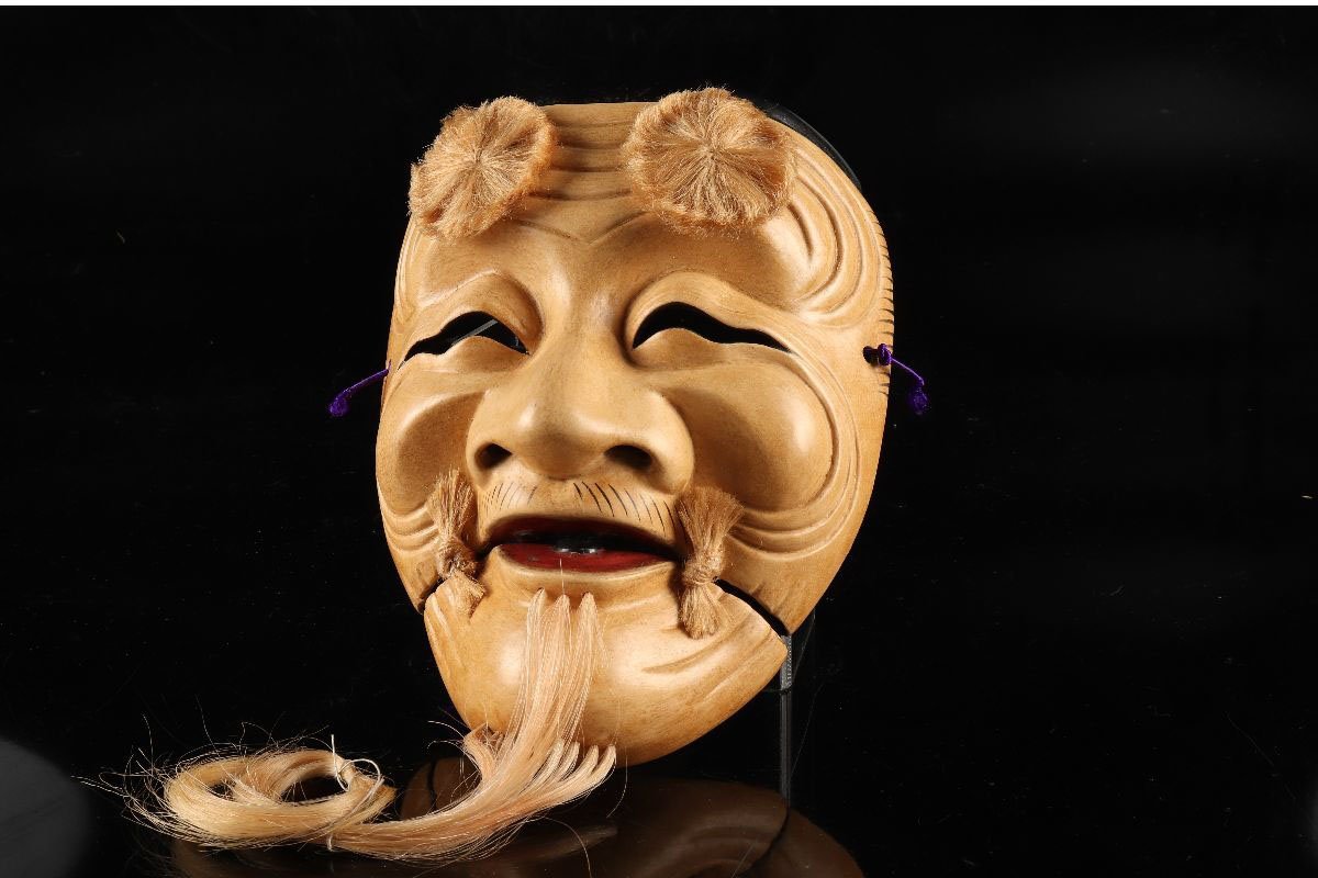 激安な 能面 木彫『 翁面 』雅楽 彫刻/オブジェクト - www.silvanofedi.com