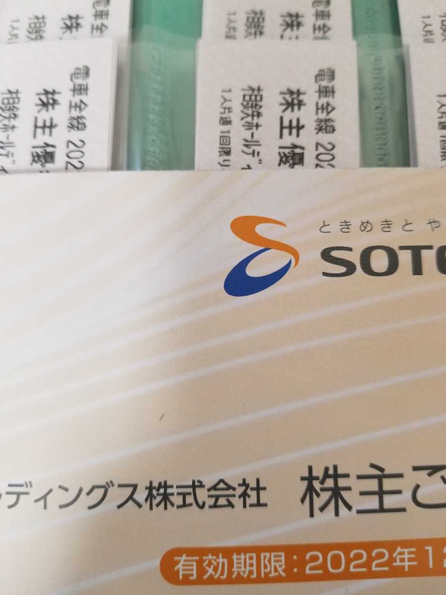 相鉄ホールディングス株主優待乗車証80枚+株主ご優待券1冊有効期限2022