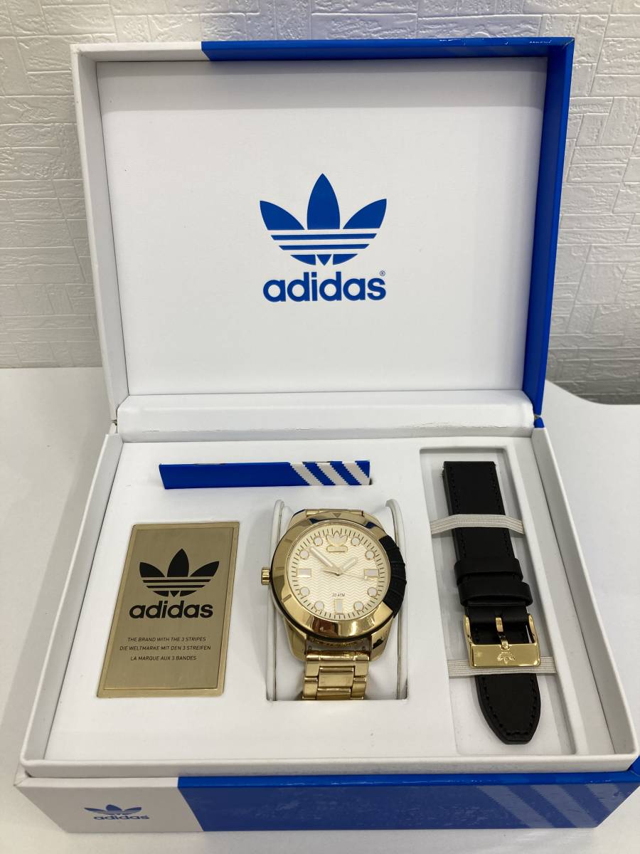7 6 世界限定500本 アディダス スーパースター 腕時計 Adidas Adh1969 Superstar Limited Watch 不動 動作未確認 下部に画像有 Cna Gob Bo