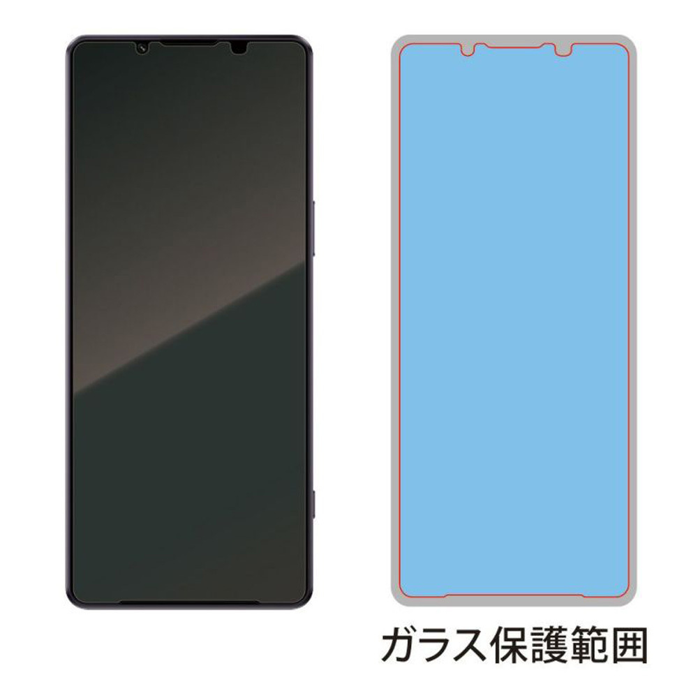 Xperia 1 IV SO-51C SOG06 液晶保護ガラス TOUGH GLASS エクスペリア ワン マークフォー ブルーライトカット 二次硬化ガラスフィルム Deff_画像3