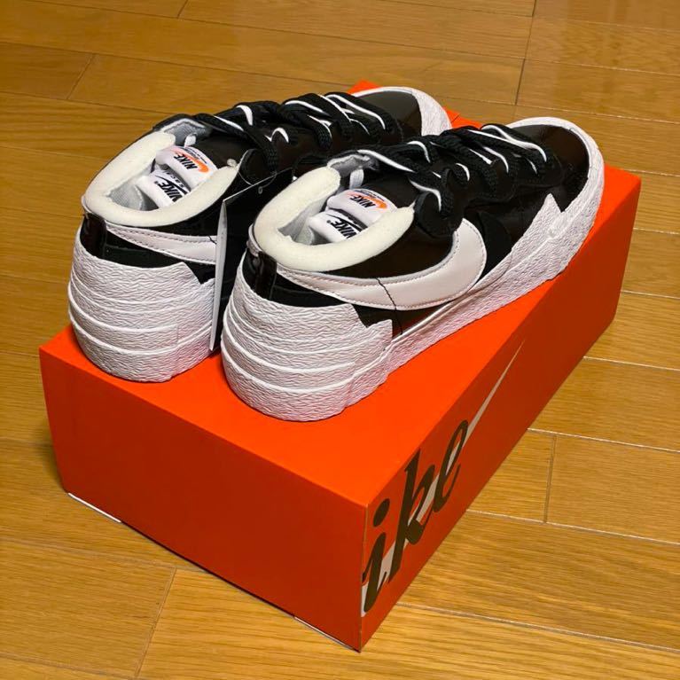 新品未使用　NIKE sacai BLAZER LOW BLACK 27cm US9 ナイキ サカイ ブラック_画像2