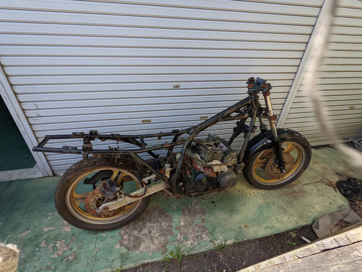 1円スタート!柏市 カワサキ GPZ400F ZX400A 書無 部品取り レストア