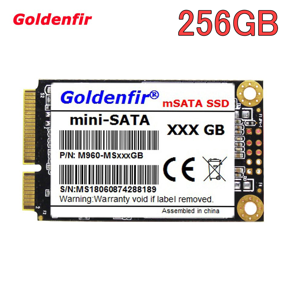 【最安値】SSD Goldenfir 256GB mSATA 新品 高速 NAND TLC 内蔵 デスクトップPC ノートパソコン_画像1
