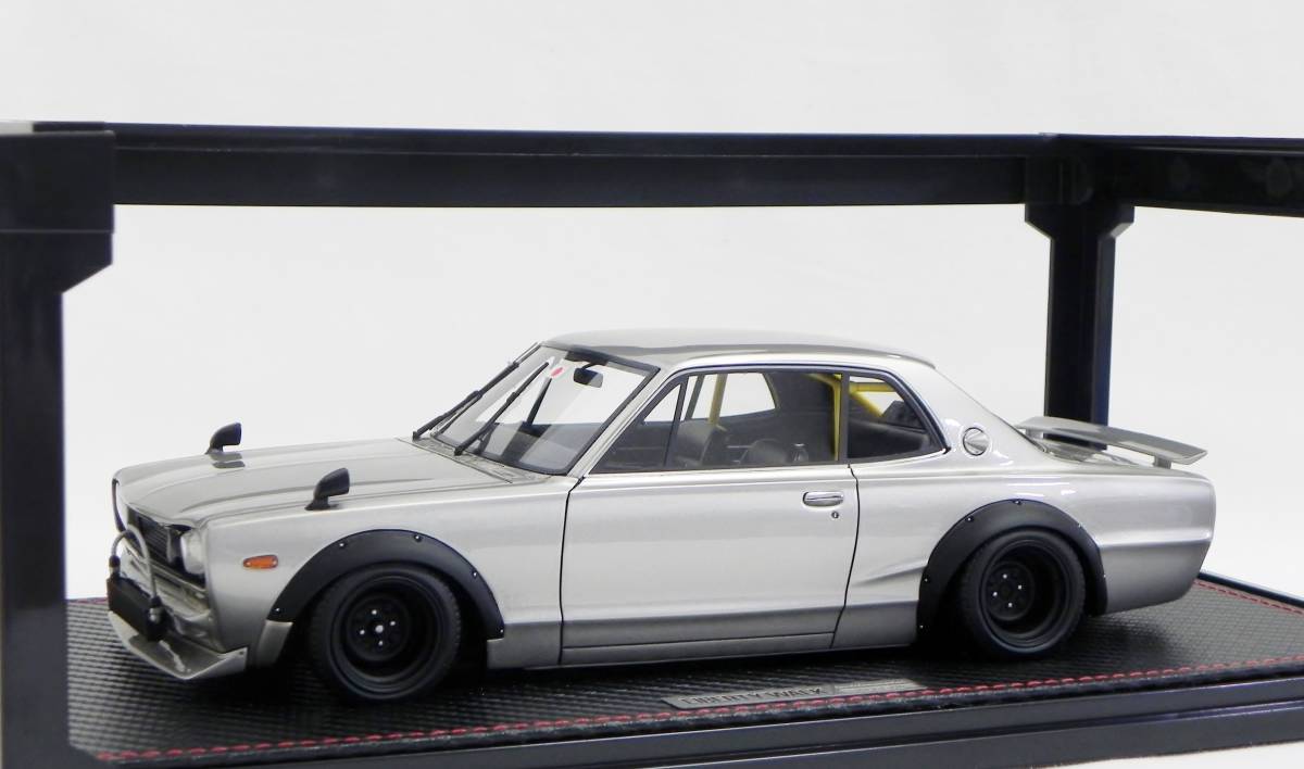 IG 0438 1/18 LB-WORKS Hakosuka 2Door Silver イグニッションモデル