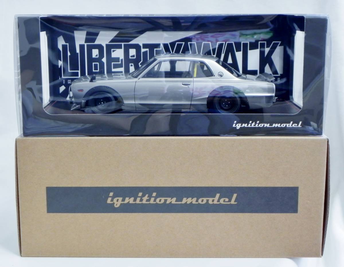 IG 0438 1/18 LB-WORKS Hakosuka 2Door Silver イグニッションモデル