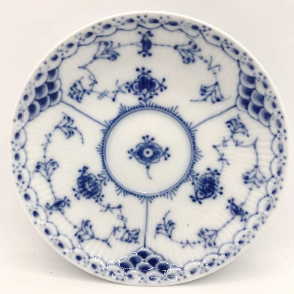 新品 未使用 ロイヤルコペンハーゲン ブルーフルーテッド ハーフレース