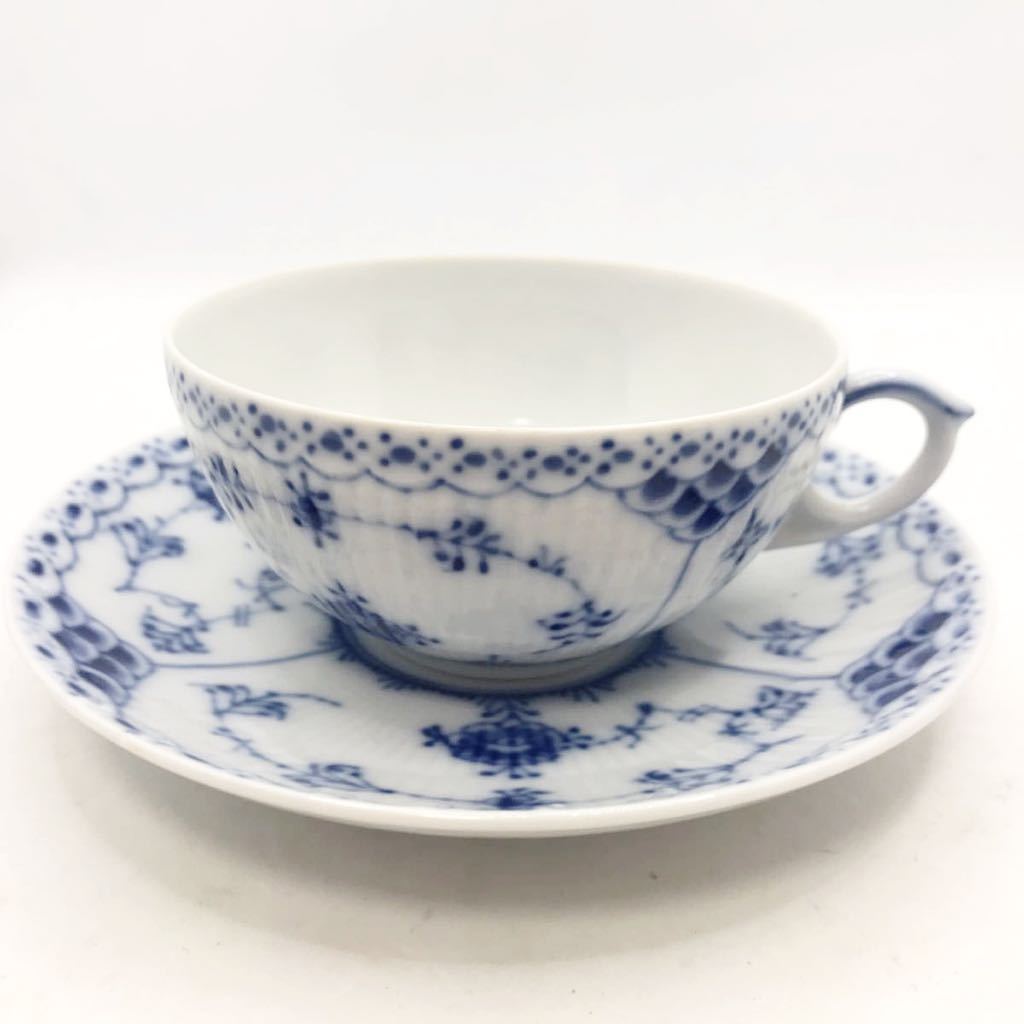 新品 未使用 ロイヤルコペンハーゲン ブルーフルーテッド ハーフレース