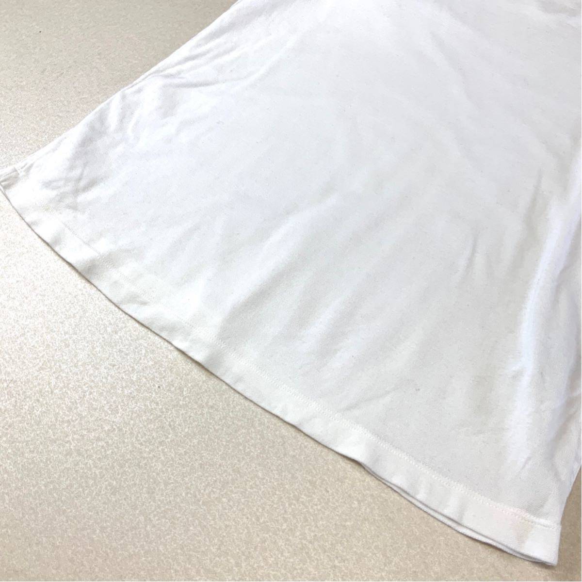 イタリア製 STONE ISLAND ストーンアイランド 袖ロゴ刺繍 ライン 半袖 tシャツ メンズ Mサイズ ホワイト ブラック_画像5