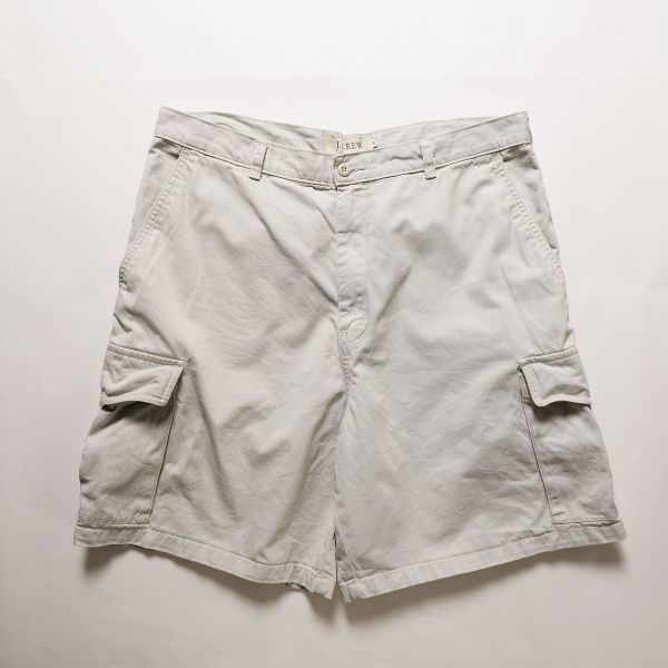 90's 00's Jクルー J.CREW コットン カーゴショーツ (36) アイボリー系 90年代 00年代 旧タグ オールド_画像1