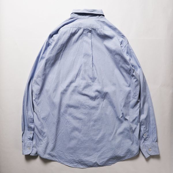 90\'s J Crew хлопок оскфорд tab цвет рубашка (15 1/2-34) оттенок голубого 90 годы старый бирка Old J.CREW