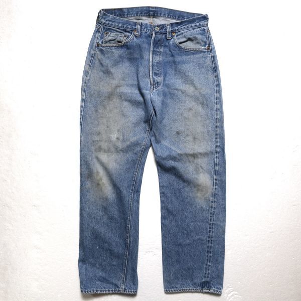 80's USA製 リーバイス Levis 501 赤耳 デニムパンツ (実寸w31) ヒゲ入