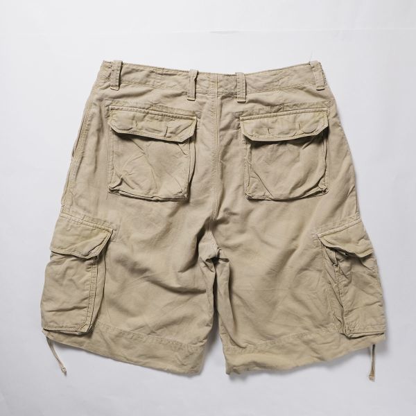 00's Jクルー J.CREW コットン リネン ミリタリー カーゴショーツ 茶 (34) ブラウン系 00年代 旧タグ オールド_画像2