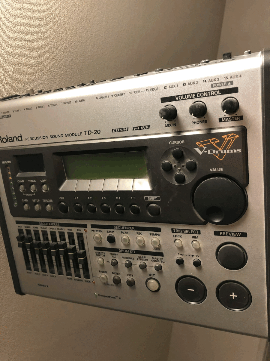Roland TD-20 ドラム音源モジュール 通電確認済み_画像1