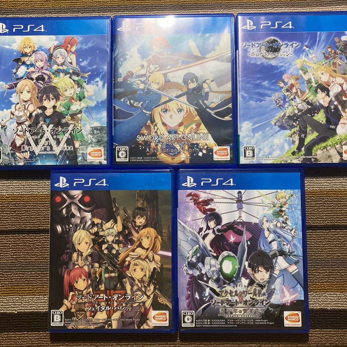 PS4 ソードアート・オンライン 5本セット SAO