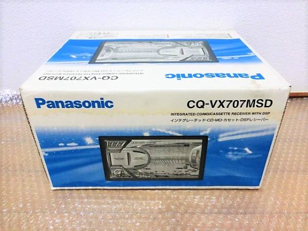Panasonic CQ-VX707MSD CD/MD/カセット　2DIN 動作品/保証付 (No,111)
