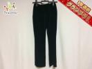 フォクシーニューヨーク パンツ サイズ38 M レディース 美品 ストレッチベロアパンツ 16508 黒(ベルベットブラック) 2013年/VELOUR NOIR