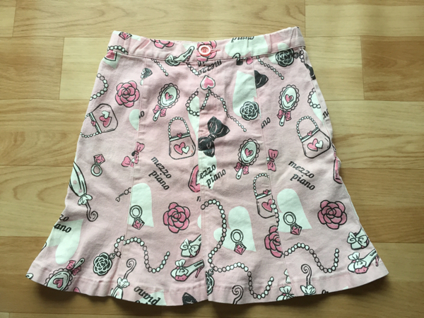 * Mezzo Piano lame print cosme pattern skirt 150*