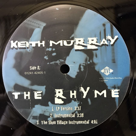 Keith Murray / The Rhyme (USオリジナル盤)の画像3