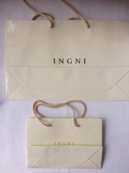  wing INGNI paper bag shop sack shopa-2 pieces set 