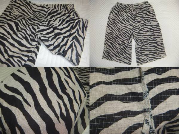  jinbei Zebra pattern top and bottom setup thin. cotton cloth usually put on part shop put on from summer festival . flower fire convention also man and woman use possibility *