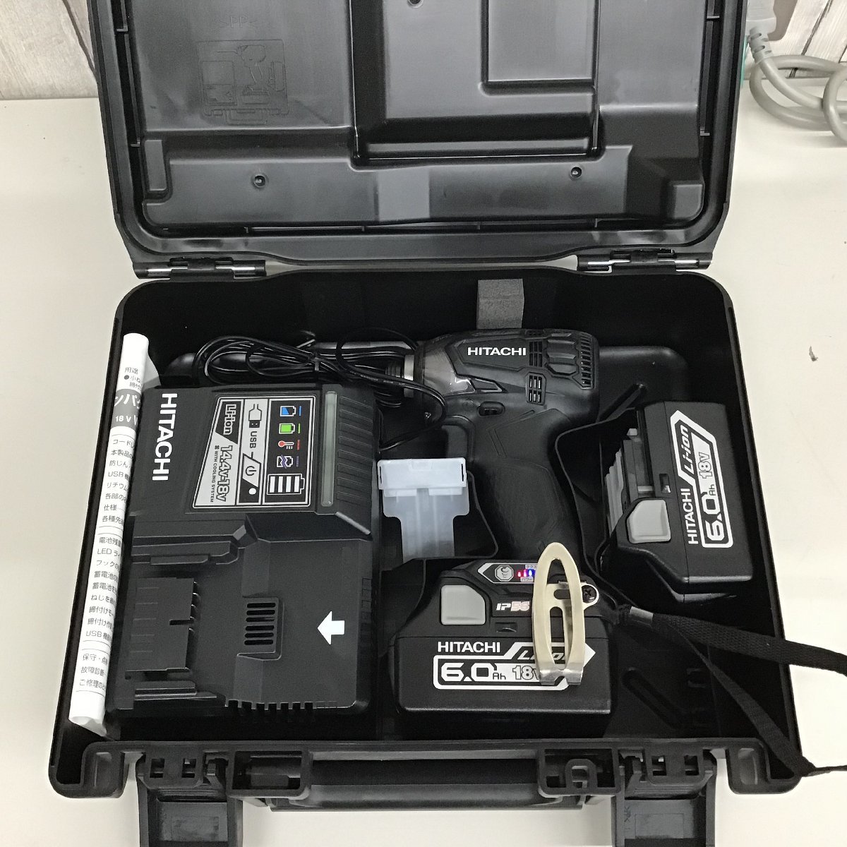 美品】 日立工機 コードレスインパクトドライバー WH18DDL2(2LYPK)(B
