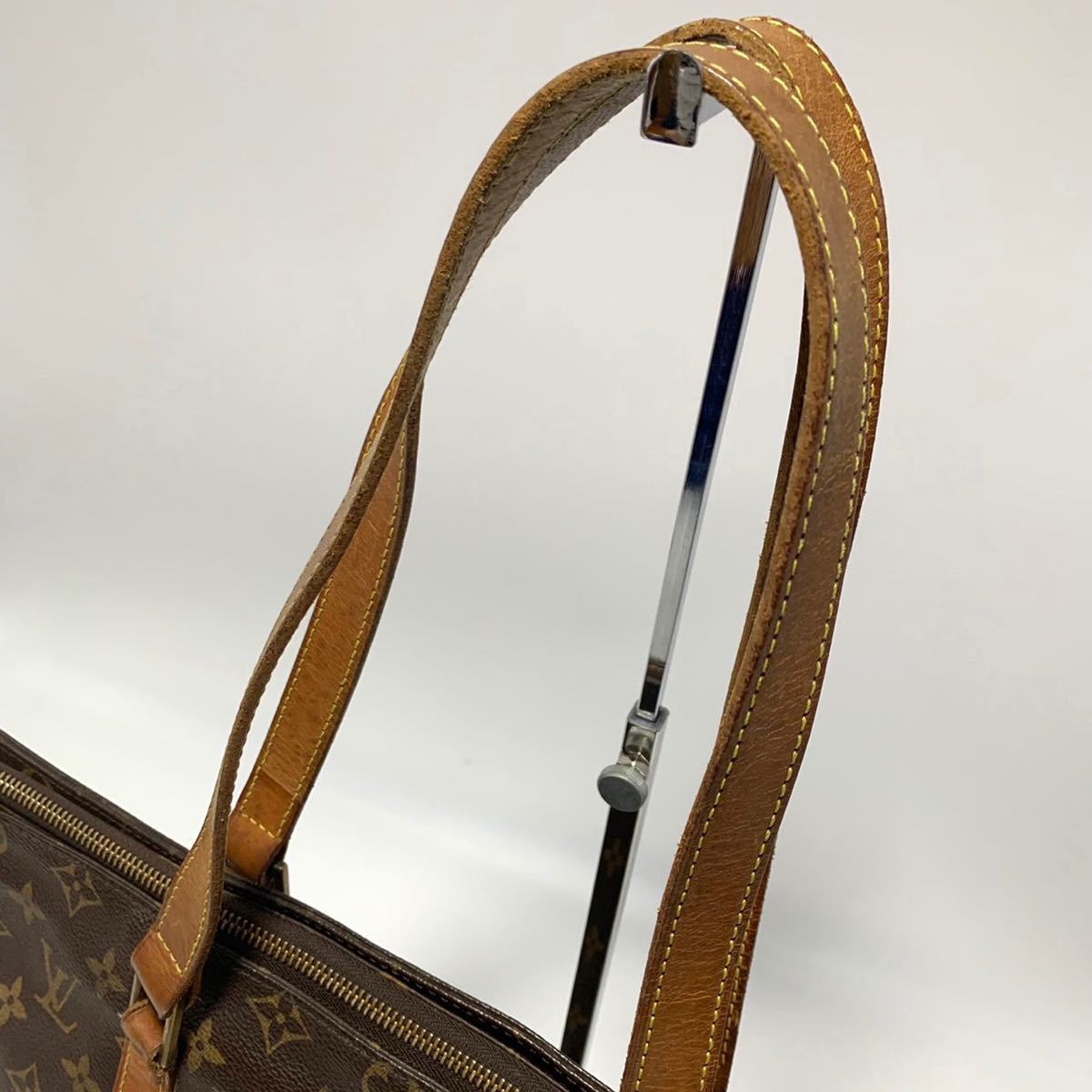 定価15万 LOUIS VUITTON ルイヴィトン ショルダーバッグ カバ メゾ M51151 トートバッグ モノグラム PVC キャンバス レザー ブラウン_画像7