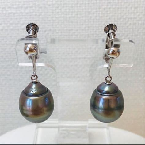 ☆K14WG バロックブラックパール イヤリング☆ | ovale.eu